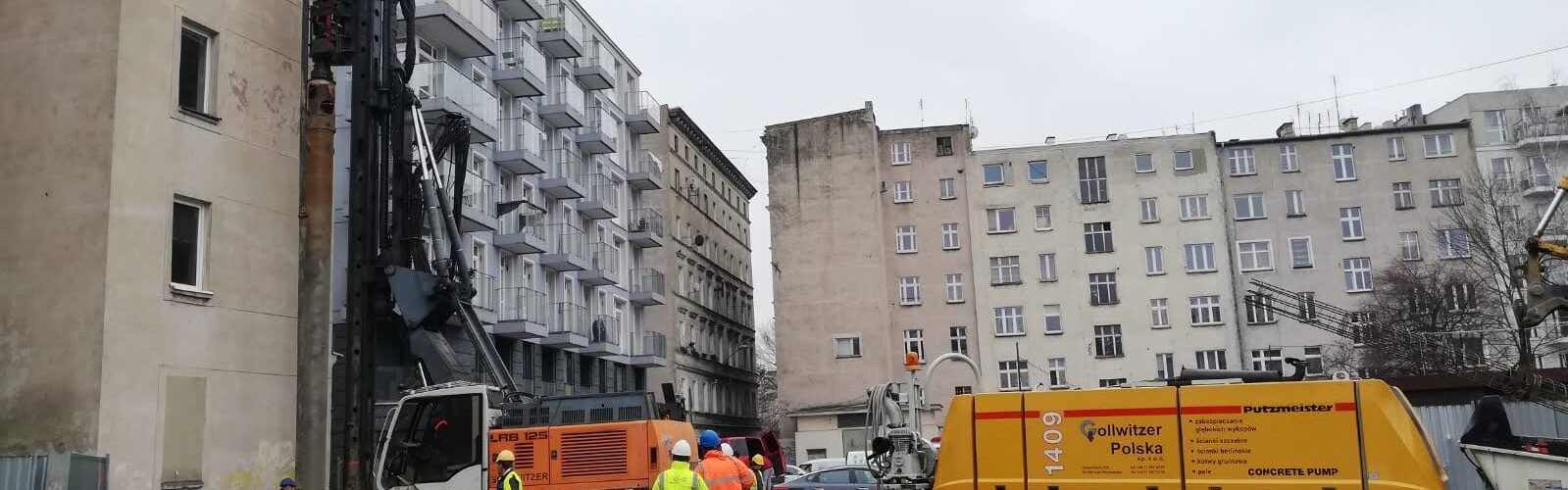Ścianka berlińska bezwibracyjna betonowana oraz pale VDW