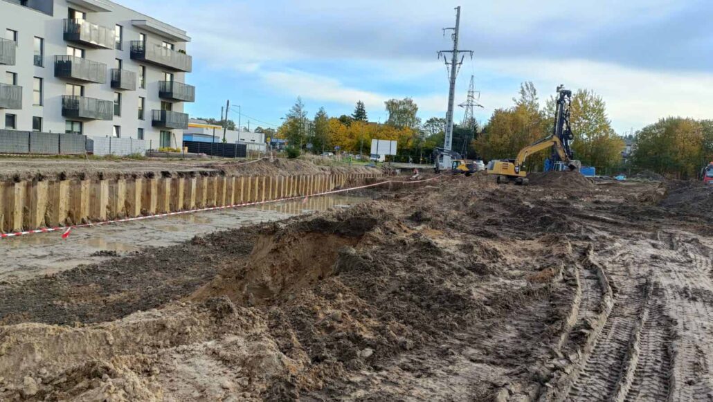 Ścianka szczelna w technologii wibracyjnej - Łódź.