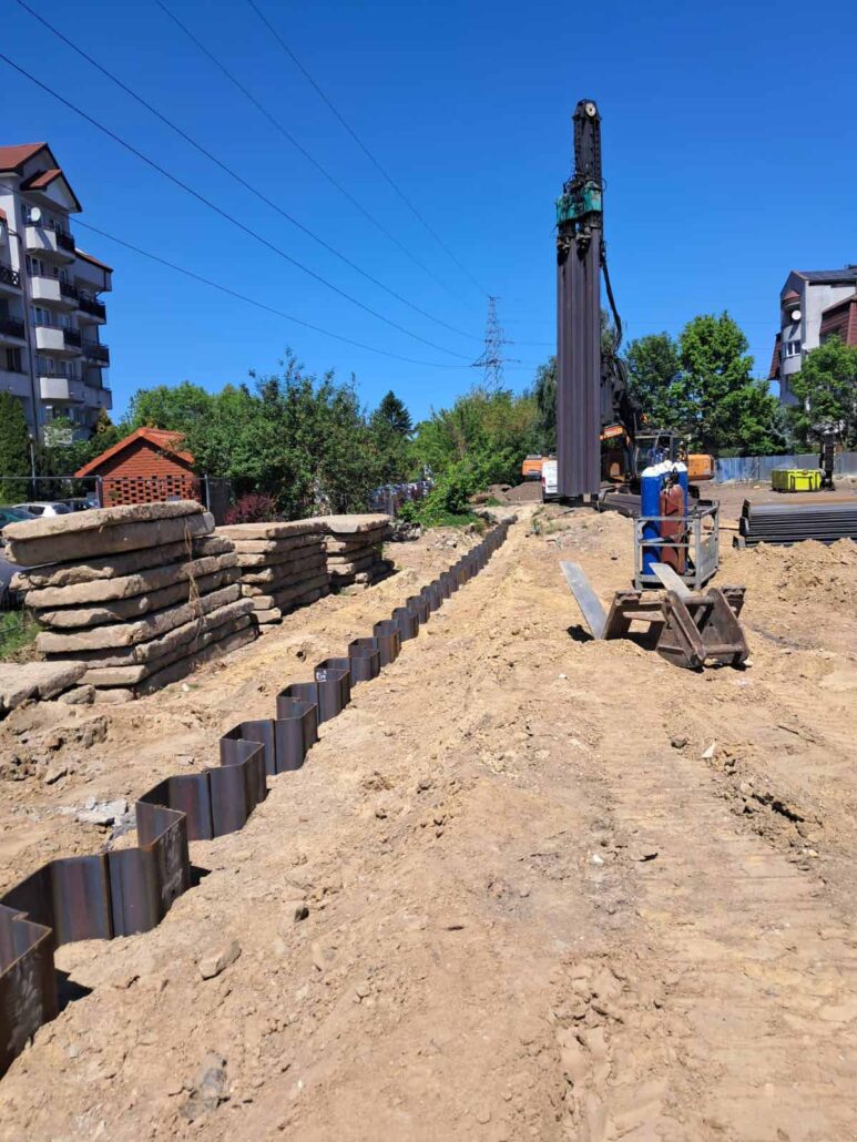 Wbijanie ścianki szczelnej - Warszawa