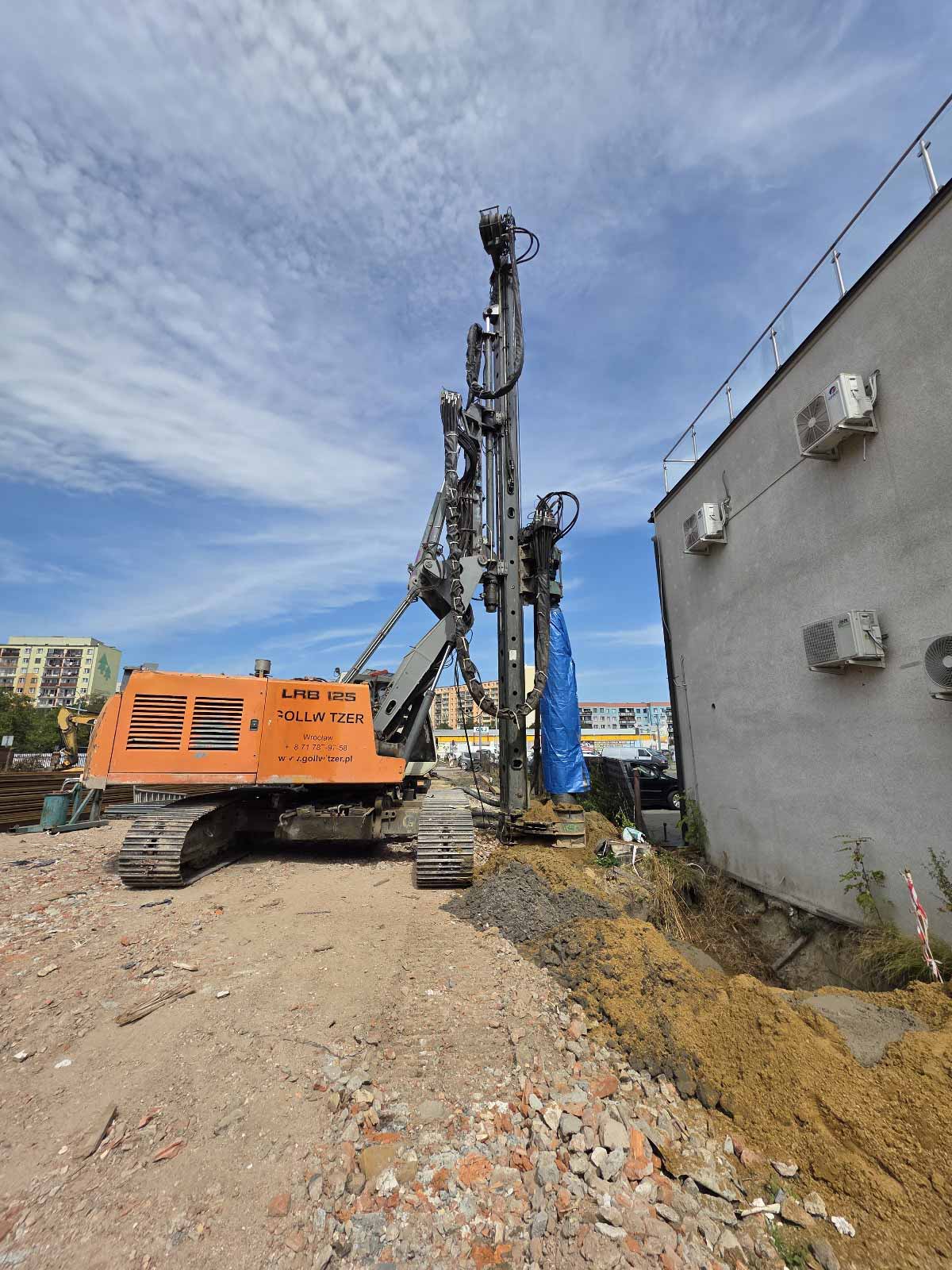 Ścianka szczelna i palisada we Wrocławiu