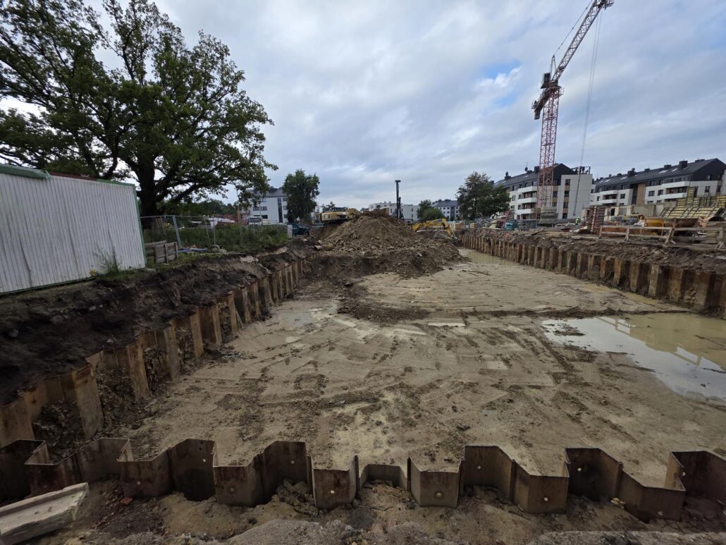 Ścianki szczelne realizacja Wrocław