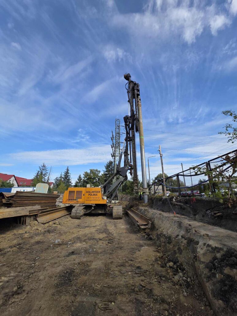 Ścianki szczelne realizacja Wrocław